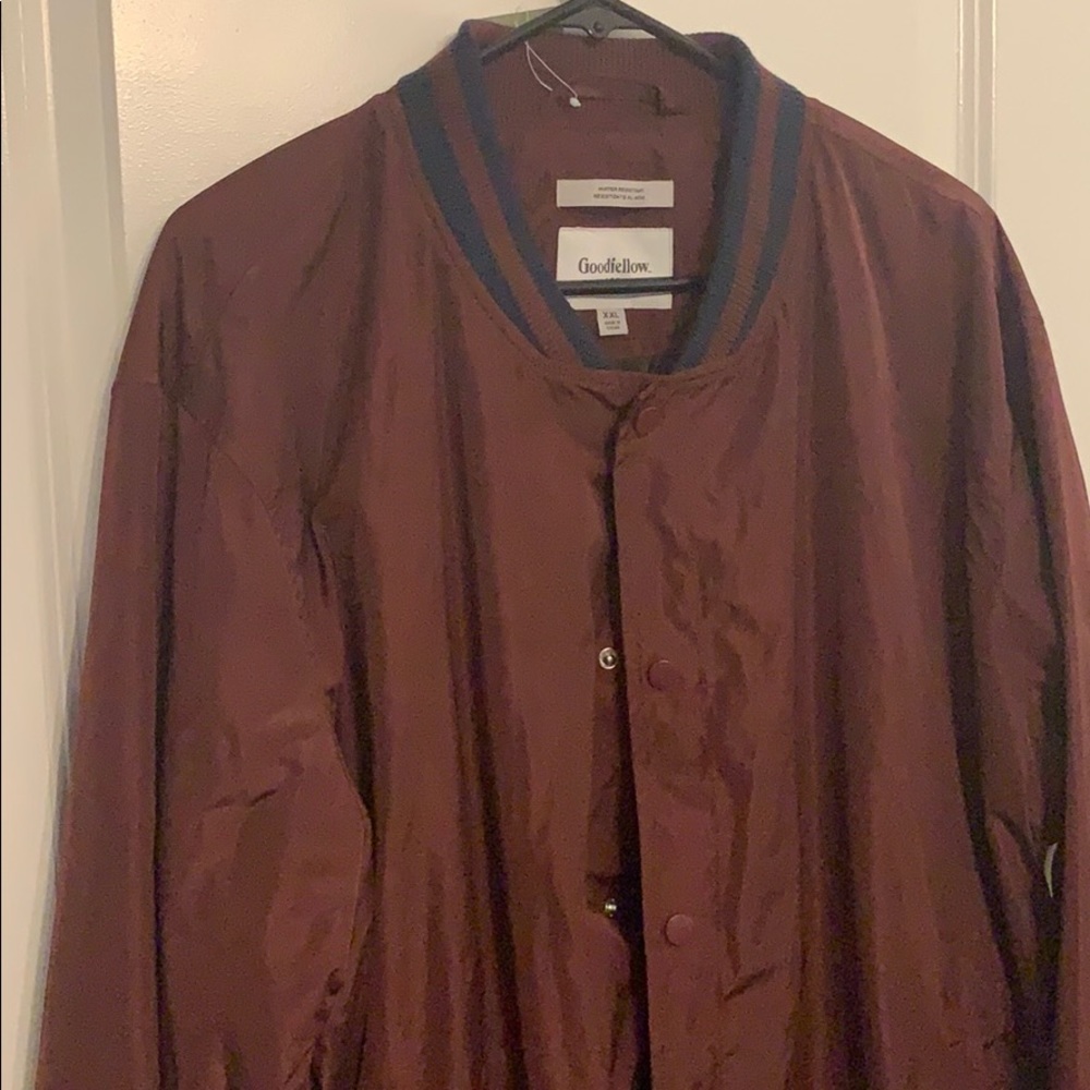 Water resistant varsity jacket